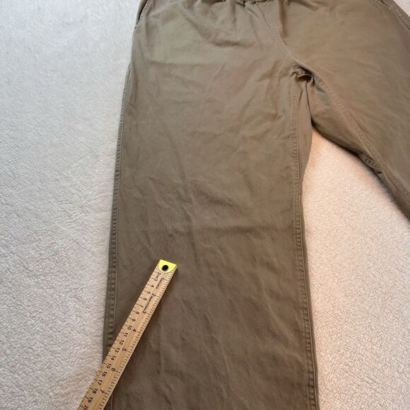 Kavu Pants Mens Large Khaki Straight Fit Outdoor Canvas Belted Climbing Casual - Picture 7 of 13